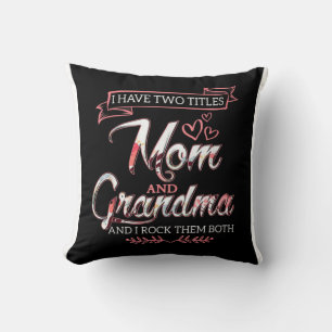 Jag har två titlar Mamma, Mors dag Gift, Kärlek Ma Kudde