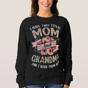 Jag har två titlar Mamma och mormor i Sten båda T Shirt