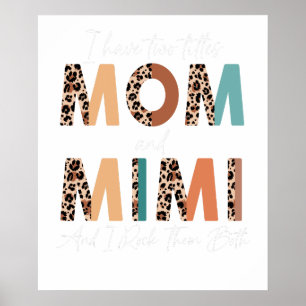 jag har två titlar mamma och mormor och jag gungar poster
