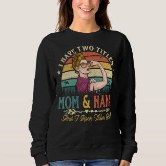 Jag har två titlar Mamma och Nana Women Leopard Vi T Shirt