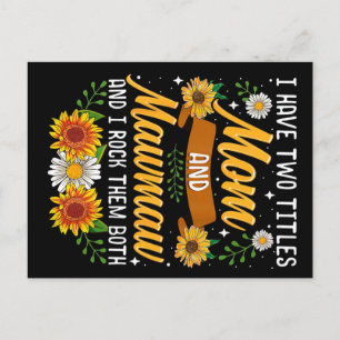 Jag Har Två Titlar Mamma Present, Mors Dag Present Vykort