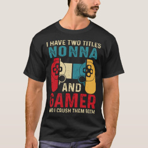 Jag har två titlar och spelare och jag krossar dem t shirt
