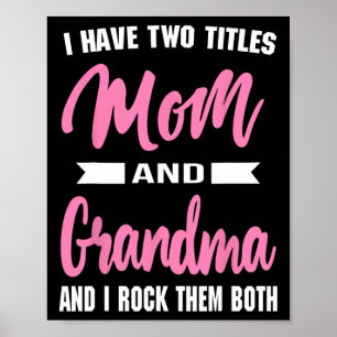 Jag har två titlar på Mamma mormor och jag Sten de Poster