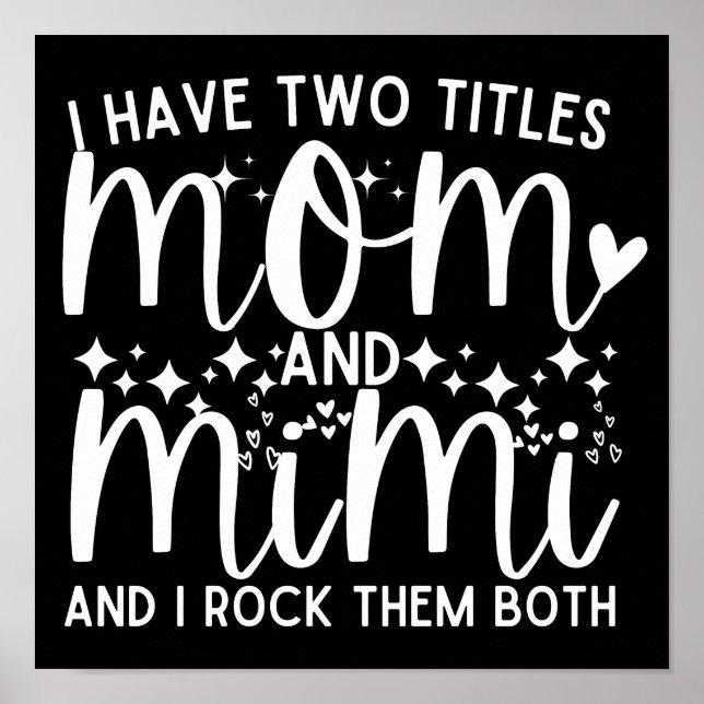 Jag har två titlar på Mamma och Mimi som säger Poster (Framsidan)
