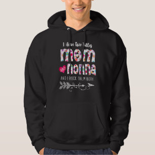 Jag har två titlar på Mamma och Nonna Women Blommi Hoodie