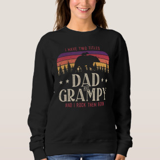 Jag har två titlar på Pappa och Grampy Manar Vinta T Shirt
