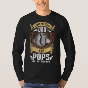 Jag har två titlar på Pappa och Pops Manar Vintage T Shirt
