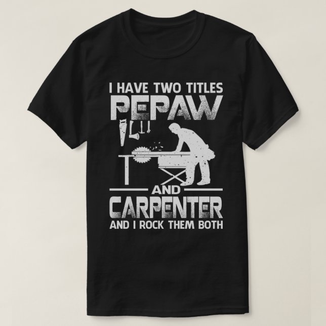 Jag har två titlar PEPAW och Carpenter och jag Ste T Shirt (Design framsida)