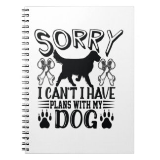 Jag har tyvärr planer med min Hund-offert Anteckningsbok