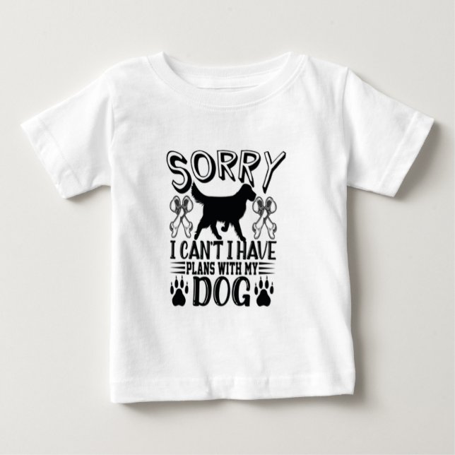 Jag har tyvärr planer med min Hund-offert T Shirt (Framsida)
