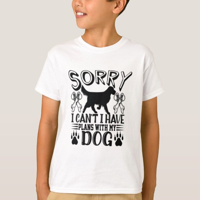 Jag har tyvärr planer med min Hund-offert T Shirt (Framsida)