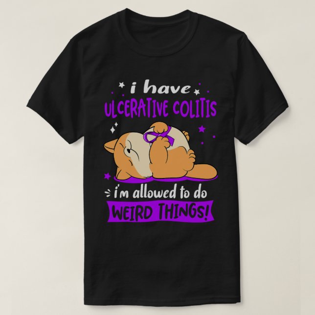 Jag har Ulcerative Colitis som jag får göra Konsti T Shirt (Design framsida)