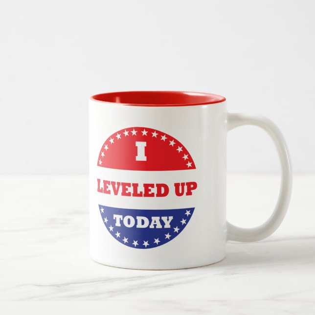 Jag har upphöjt i dag Två-Tonad mugg (Höger)