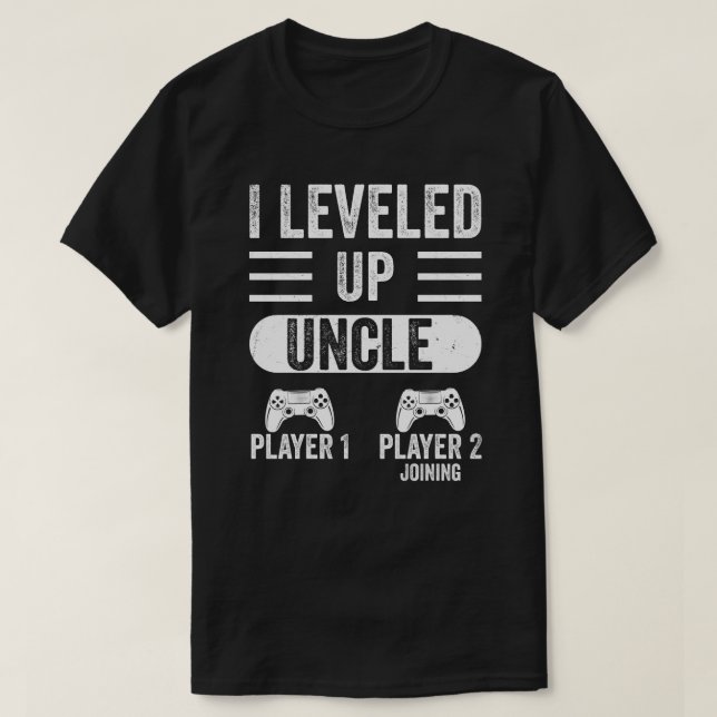 Jag har utvecklat mig till farbror Gamer Player 1  T Shirt (Design framsida)