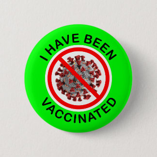 Jag har vaccinerats mot Grönt Covid Knapp