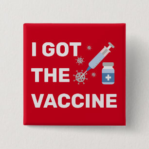 "Jag Har vaccinet" - Stoppa viruset Knapp