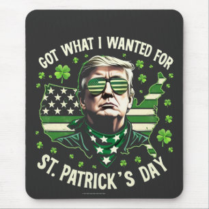 Jag Har vad jag ville för St. Patrick-Day Trump Musmatta
