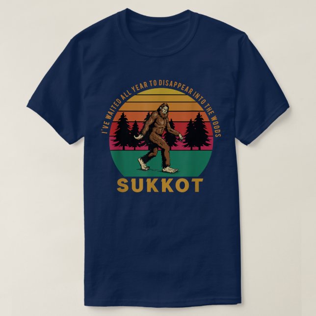 Jag har väntat hela året på Sukkot T-Shirt (Design framsida)