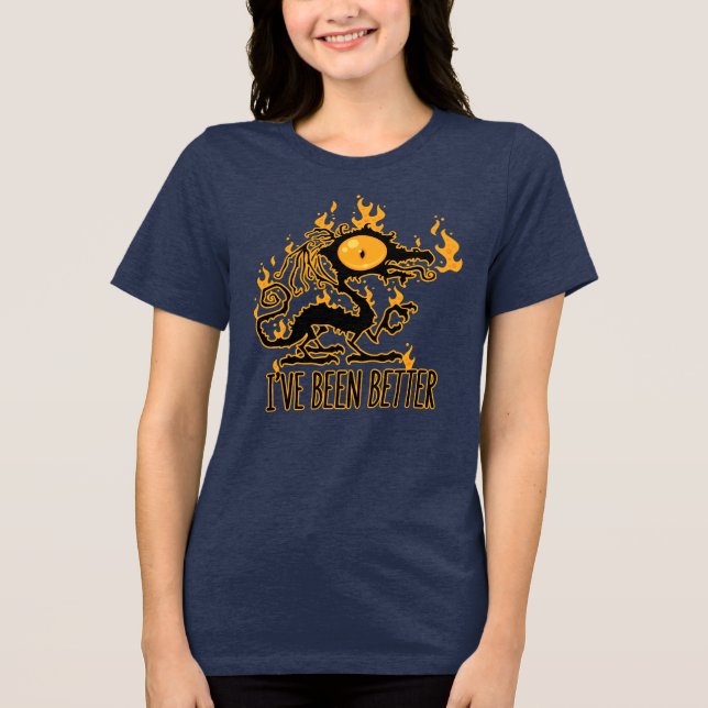 Jag Har Varit Bättre Skållad Crisp Drak T Shirt (Framsida)