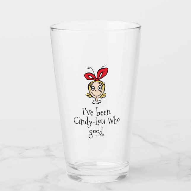 Jag har varit Cindy-Lou Who snäll Glaskopp (Framsida)