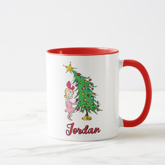 Jag har varit Cindy-Lou Who snäll | Personlig  Mugg (Höger)