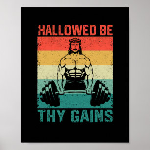 Jag har varit dina vinster Jesus Bodybuilding Poster
