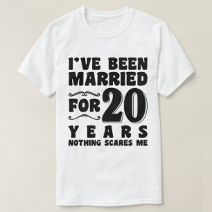 Jag har varit gift i 20 år bröllopsjubileum t shirt