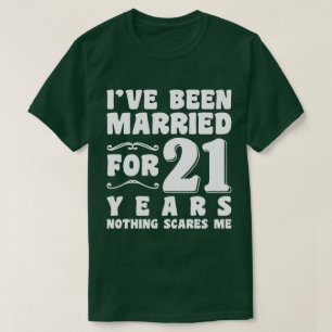 Jag har varit gift i 21 år bröllopsjubileum t shirt