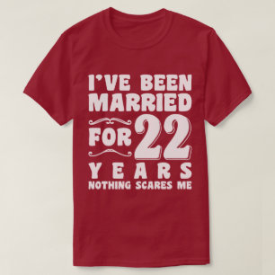 Jag har varit gift i 22 år bröllopsjubileum t shirt