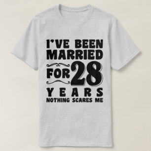 Jag har varit gift i 28 år bröllopsjubileum t shirt