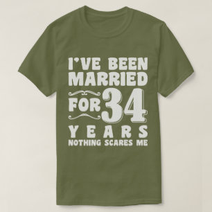 Jag Har Varit Gift i 34 År Make Maka Par T Shirt