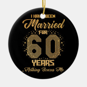 Jag har varit gift i 60 år 60 år Bröllop Anni Julgransprydnad Keramik