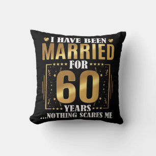 Jag har varit gift i 60 år 60-års bröllopsdag kudde