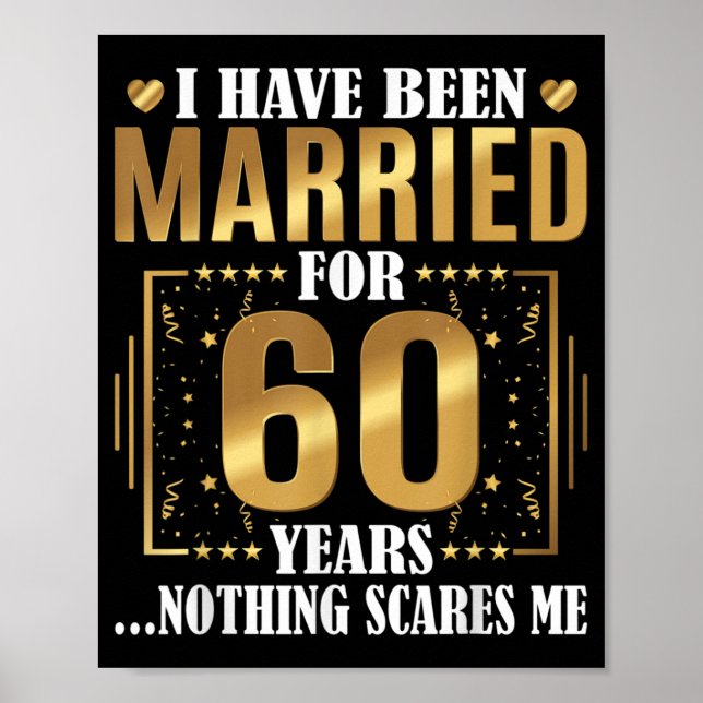 Jag har varit gift i 60 år 60 Bröllop Poster (Framsidan)
