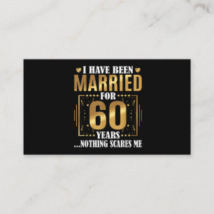 Jag har varit gift i 60 år 60 Bröllop Visitkort