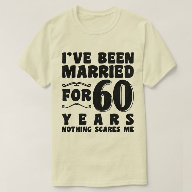 Jag Har Varit Gift I 60 År Farföräldrar Coola T Shirt (Design framsida)