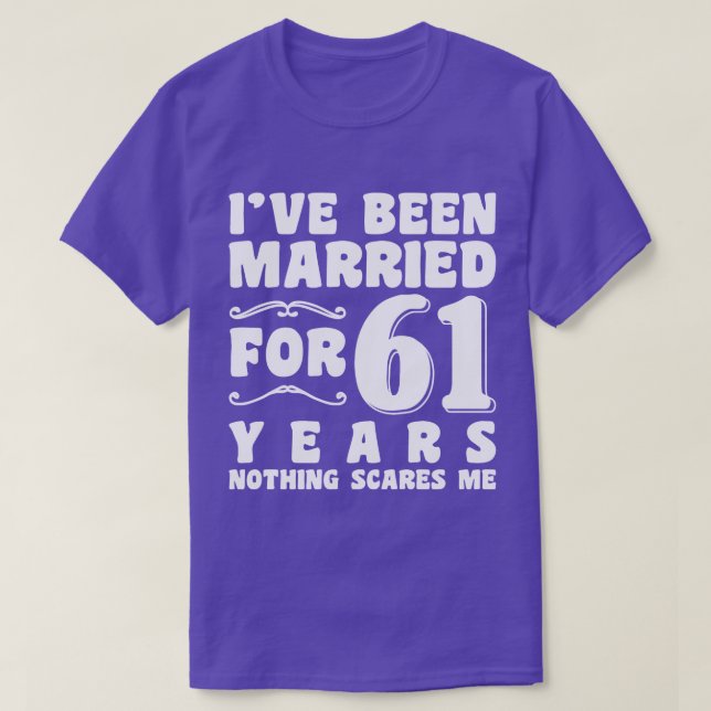 Jag Har Varit Gift I 61 År Farföräldrar Coola T Shirt (Design framsida)
