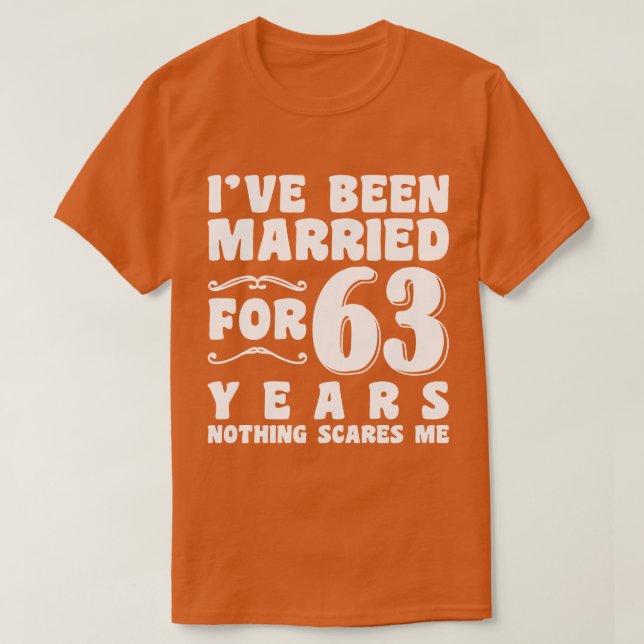 Jag Har Varit Gift I 63 År Farföräldrar Coola T Shirt (Design framsida)