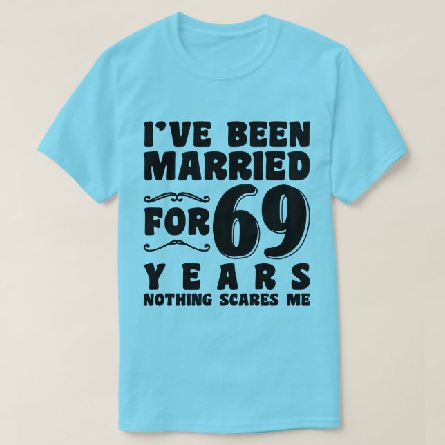 Jag Har Varit Gift I 69 År Farföräldrar Coola T Shirt (Design framsida)