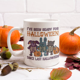 Jag har varit Redo för Halloween Cute Kaffemugg