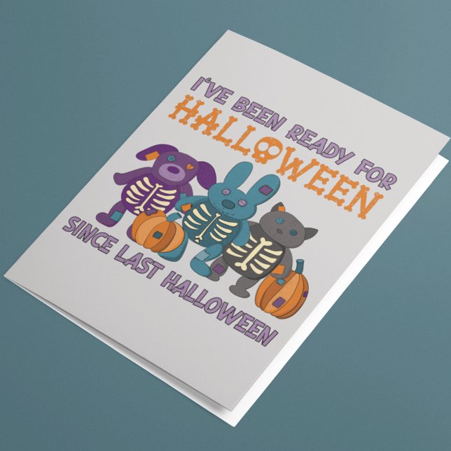 Jag har varit Redo för Halloween Cute Kort (Skapare uppladdad)