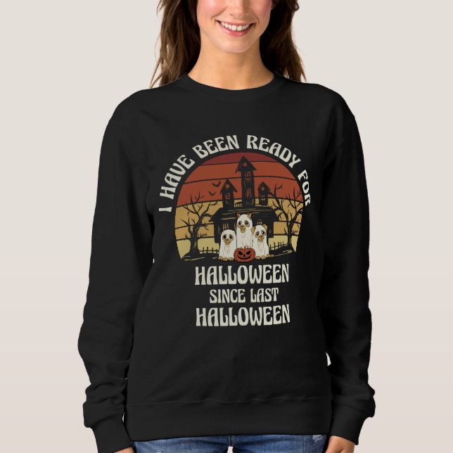 Jag har varit Redo för Halloween Ghost Hundar T Shirt (Framsida)
