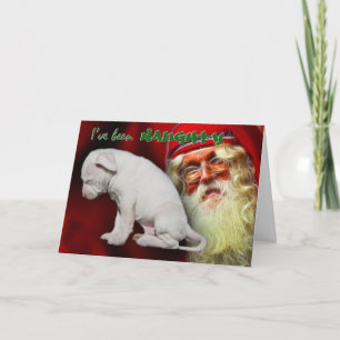 Jag har varit stygg.. Santa's Naughty & Nice List Helgkort