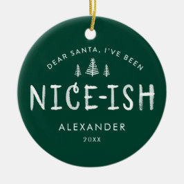 Jag har varit trevlig julfoto för barn. julgransprydnad keramik