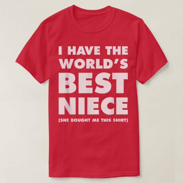 Jag har världens bästa niece-finny för Moster T Shirt (Design framsida)