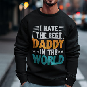 Jag har världens bästa pappa lång ärmad tröja