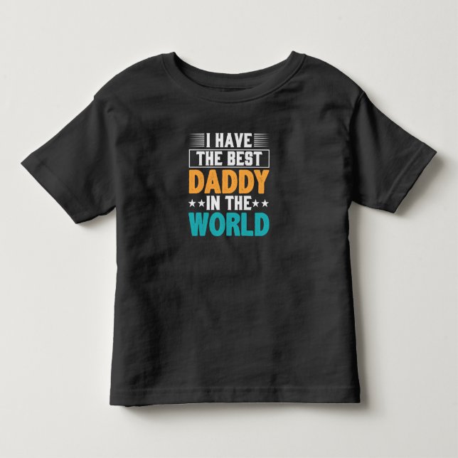 Jag har världens bästa pappa Småbarn T Shirt (Framsida)