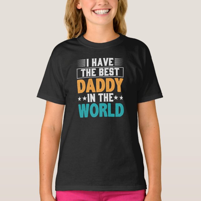 Jag har världens bästa pappa. t shirt (Framsida)