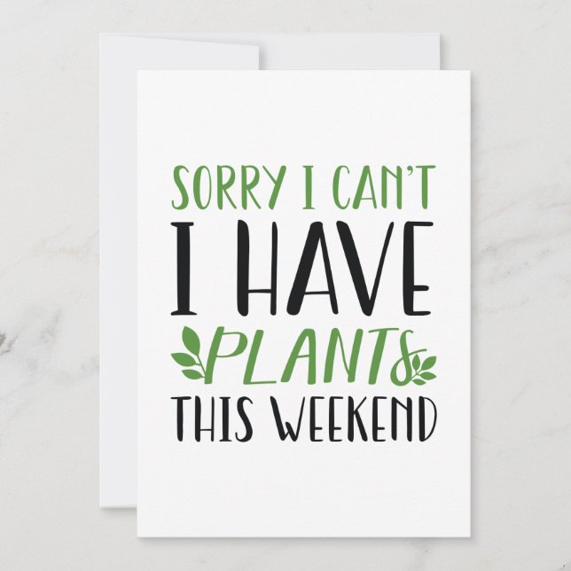 Jag har växter i Helg Tack Kort (Framsida)