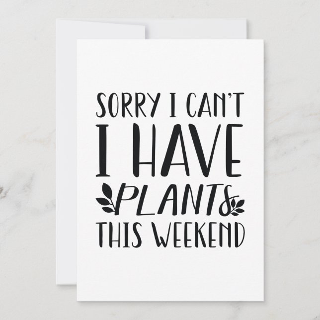 Jag har växter i Helg Tack Kort (Framsida)